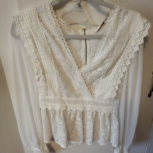 A lace blouse
